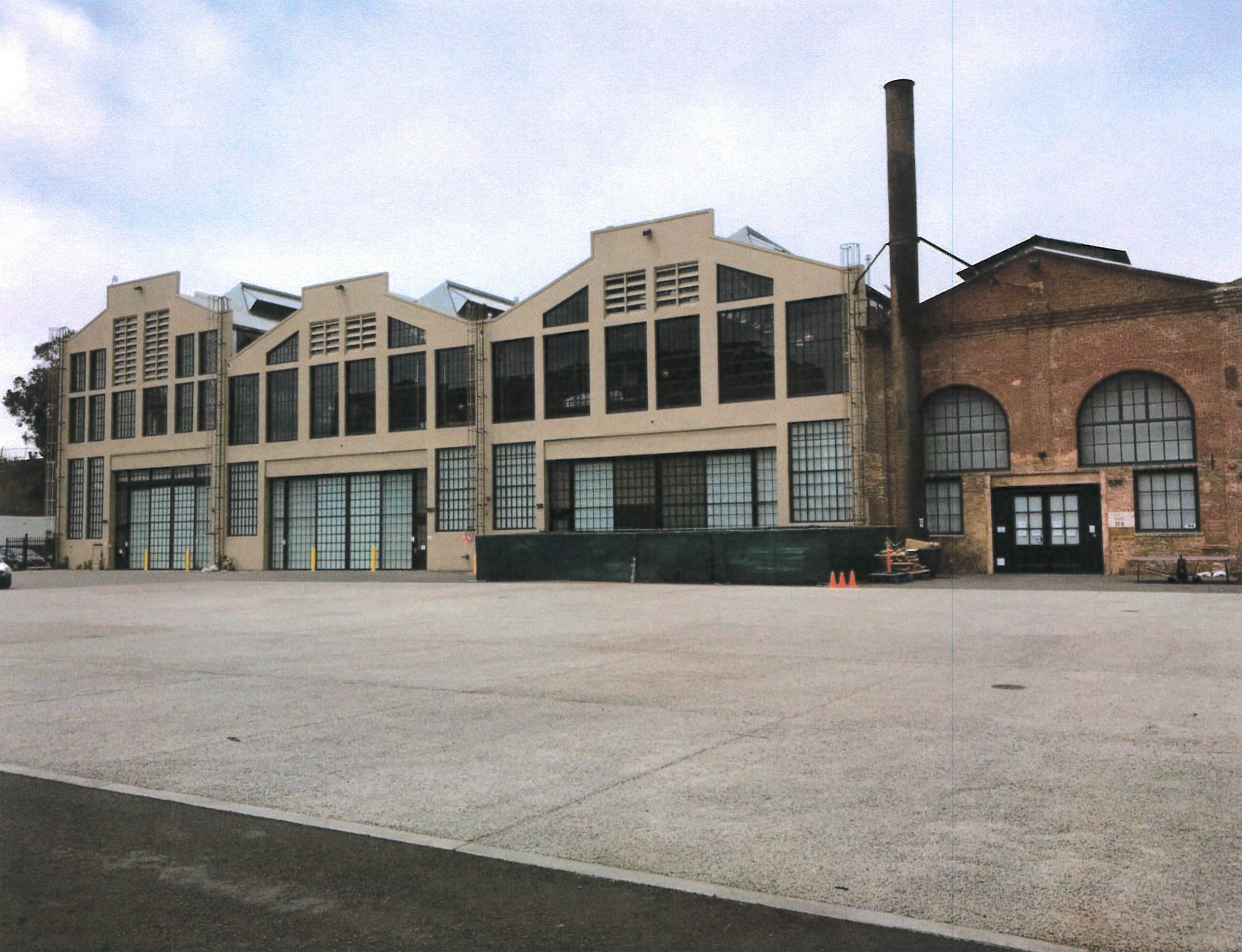 Front view of buildings 115 & 116, east view